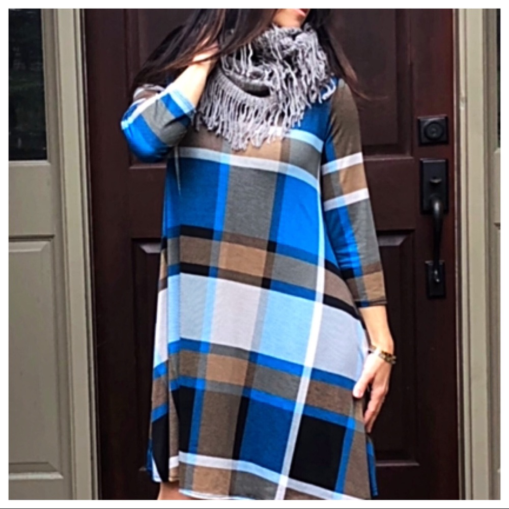 ✨LAST ONE✨Plaid swing side pocket dress - Picture 6 of 7